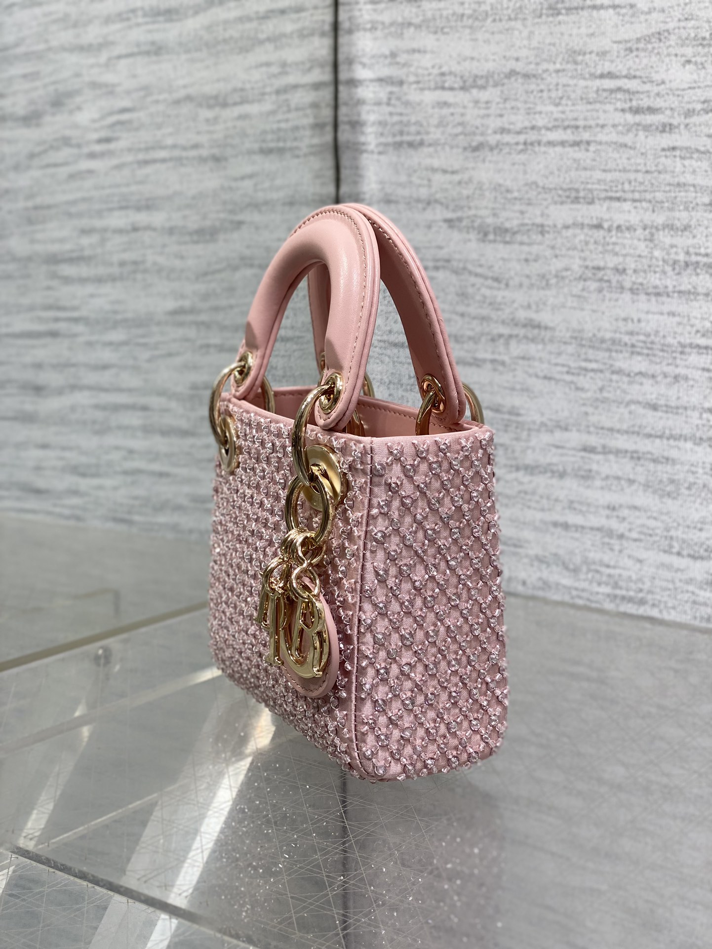 DlOR Handle BagsSatin Lady Micro DlOR Handle BagsSatin Lady Micro