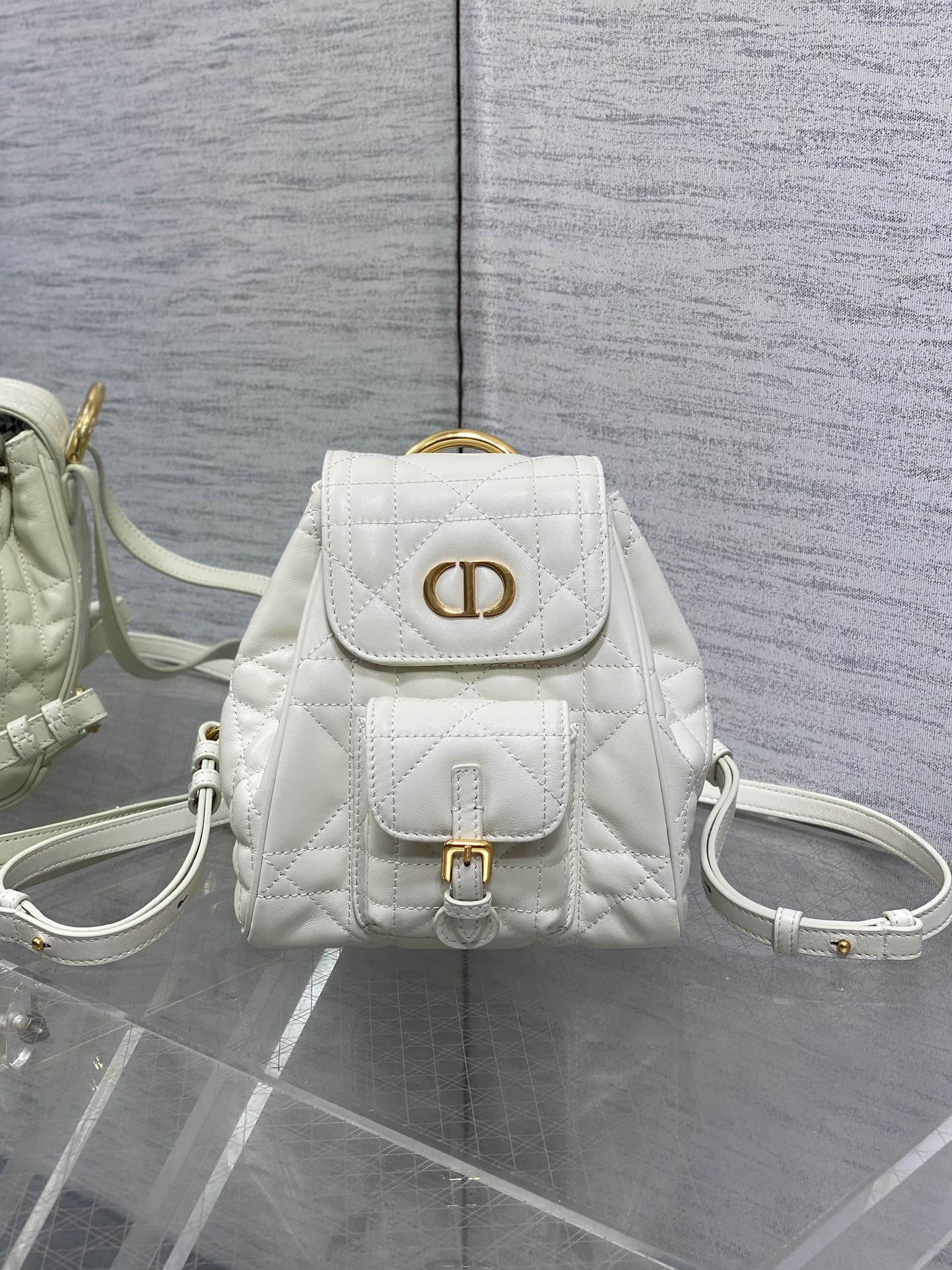 Small Dior Caro Backpack Latte Macrocannage Lambskin Small Dior Caro Backpack Latte Macrocannage Lambskin