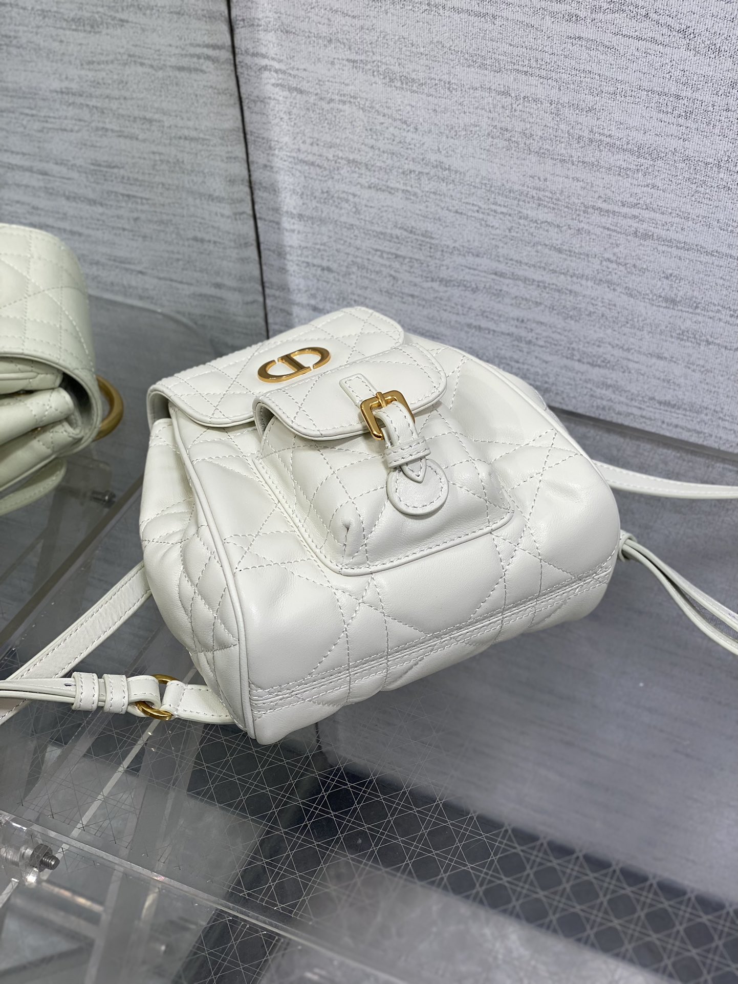 Small Dior Caro Backpack Latte Macrocannage Lambskin Small Dior Caro Backpack Latte Macrocannage Lambskin