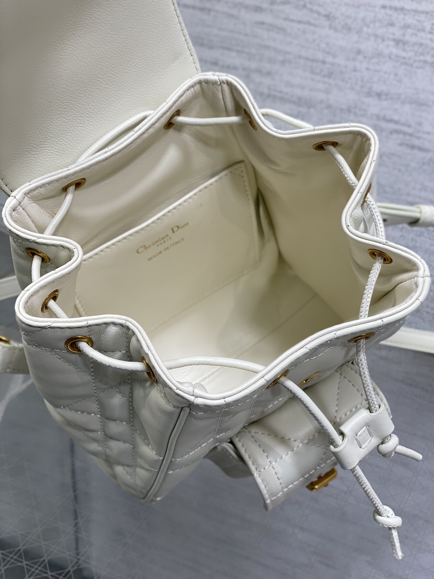 Small Dior Caro Backpack Latte Macrocannage Lambskin Small Dior Caro Backpack Latte Macrocannage Lambskin