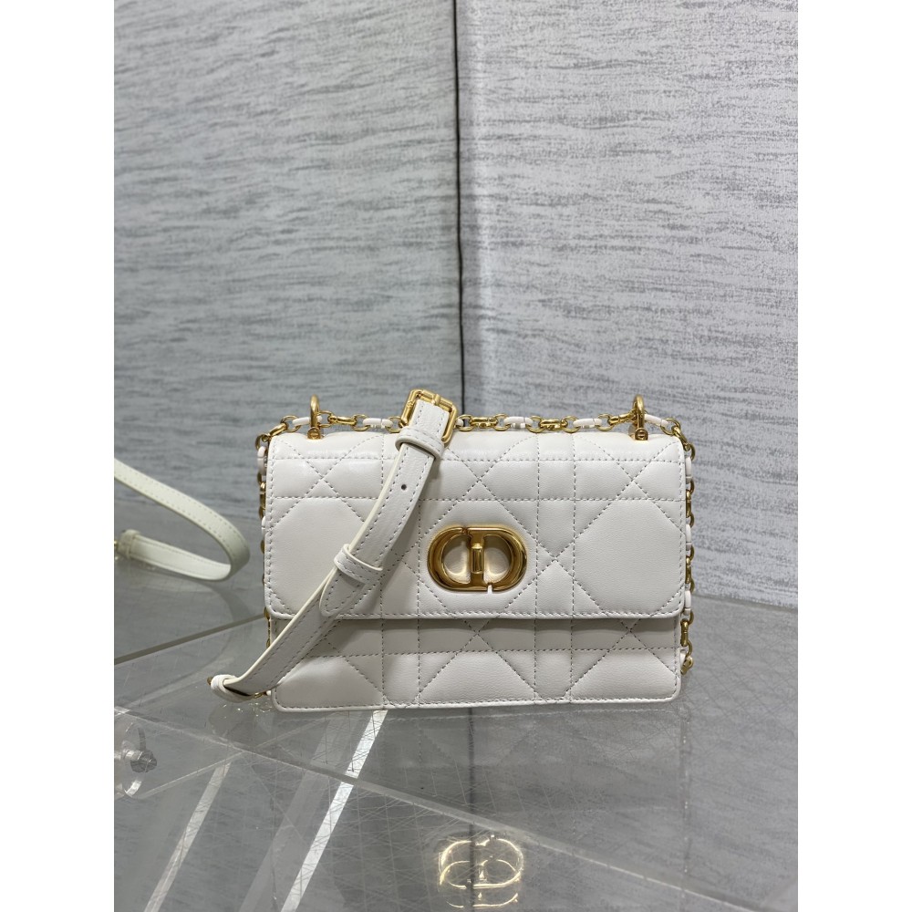 DIOR  Miss Caro Mini Bag Latte Macrocannage Lambskin 