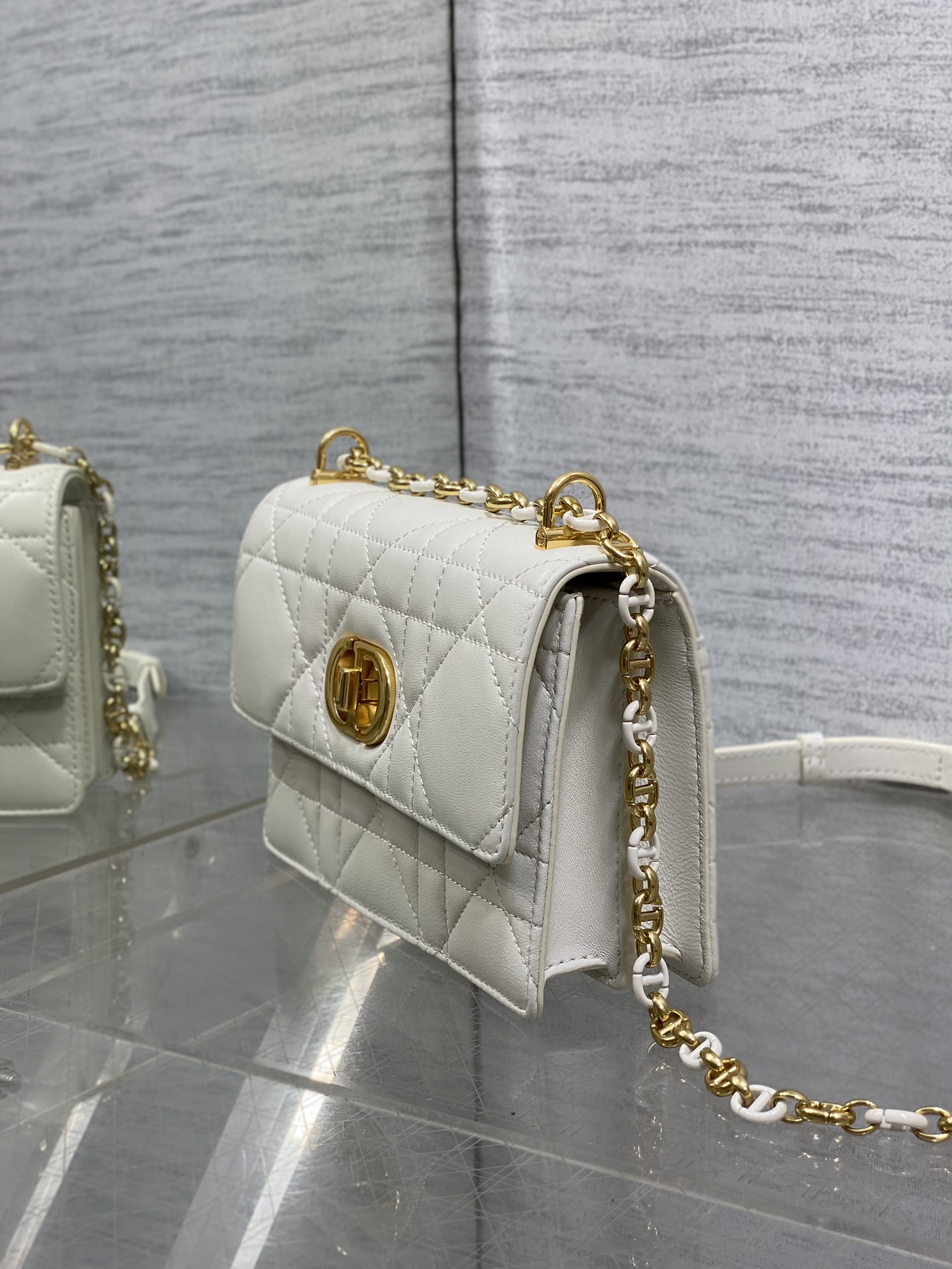 DIOR Miss Caro Mini Bag Latte Macrocannage Lambskin DIOR Miss Caro Mini Bag Latte Macrocannage Lambskin