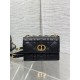 DIOR  Miss Caro Mini Bag Black Macrocannage Lambskin 