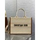 Dior Small Dior Book Tote Beige Oblique Embroidered Raffia And Camel Calfskin Dior Small Dior Book Tote Beige Oblique Embroidered Raffia And Camel Calfskin