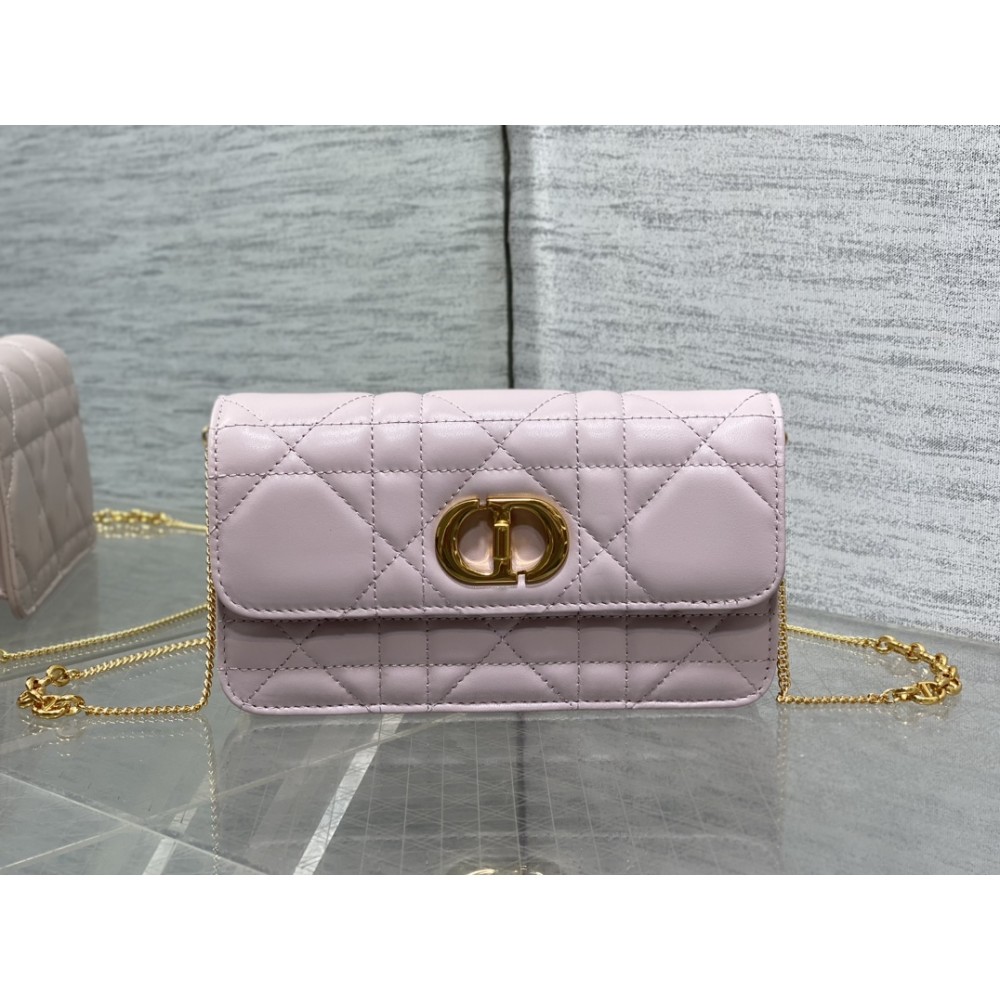 Dior Small Soft Miss Caro Bag Macrocannage Lambskin Pink