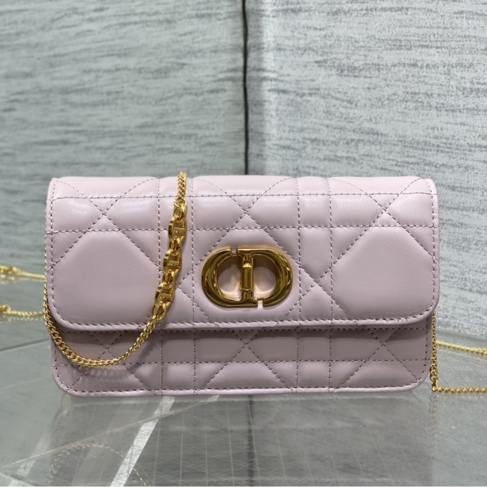 Dior Small Soft Miss Caro Bag Macrocannage Lambskin Pink