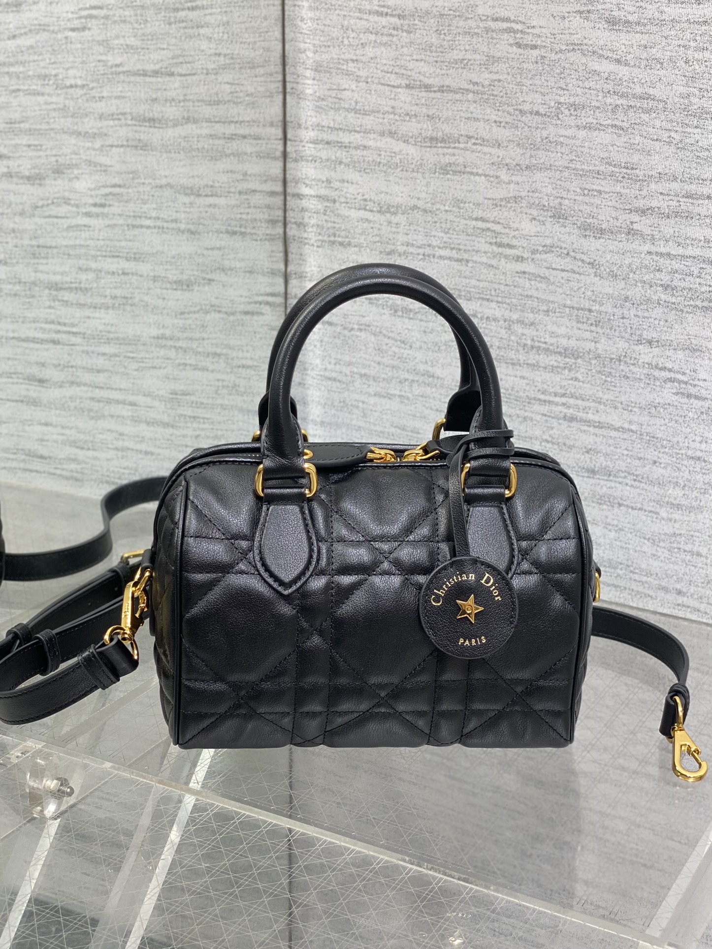 DIOR Groove 20 Bag Black Macrocannage Calfskin DIOR Groove 20 Bag Black Macrocannage Calfskin