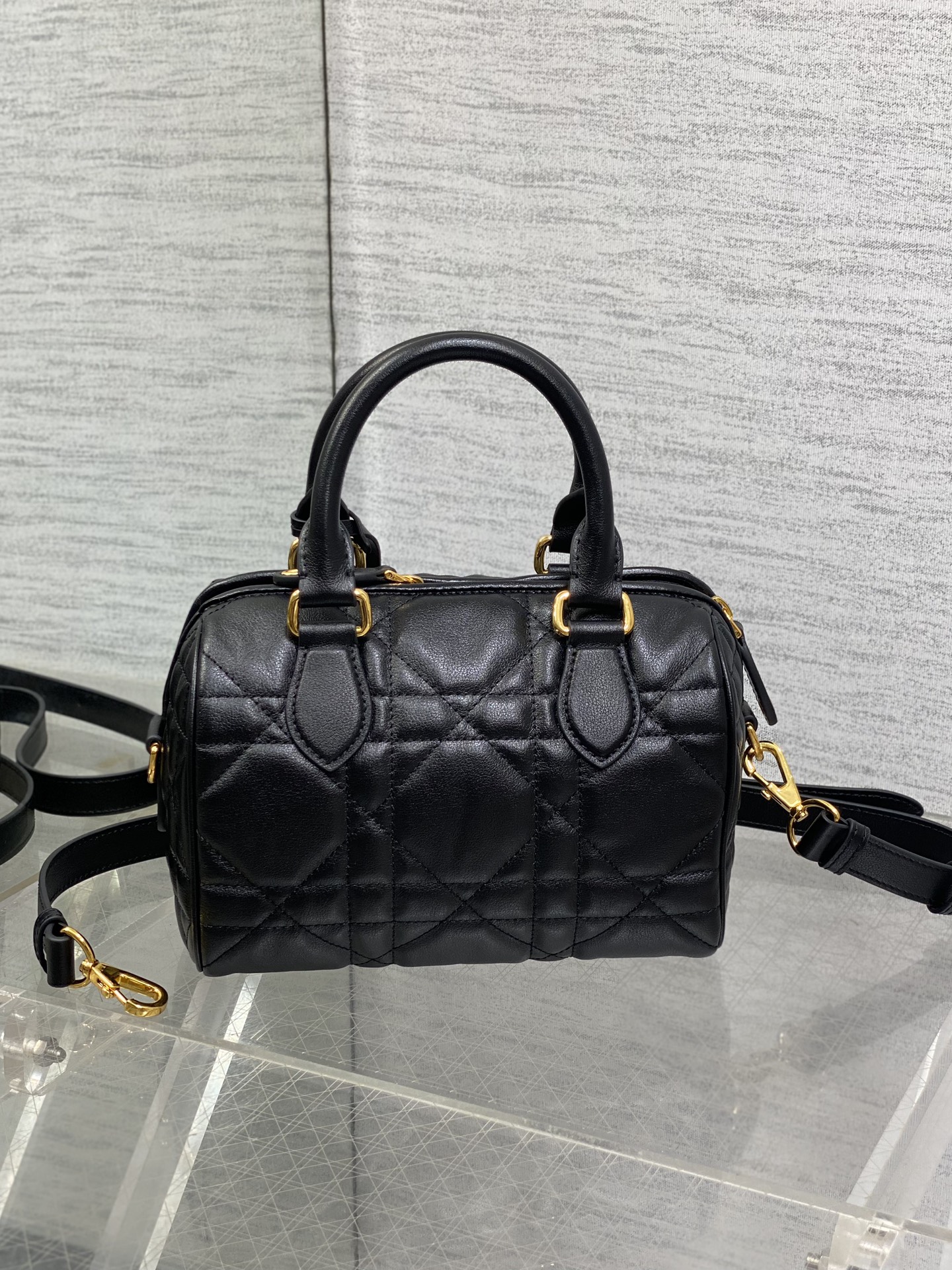 DIOR Groove 20 Bag Black Macrocannage Calfskin DIOR Groove 20 Bag Black Macrocannage Calfskin