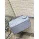 DIOR  Groove 20 Bag Pale Blue Macrocannage Calfskin