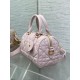 DIOR Groove 20 Bag Pink Macrocannage Calfskin DIOR Groove 20 Bag Pink Macrocannage Calfskin
