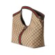 GUCCl Giglio Large Tote Bag, Beige, GG Canvas