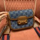 Gucci Gg Denim1955 Mini sac Horsebit Bag Blue 