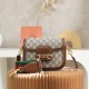 GUCCI GG Brown Gucci 1955 Mini Horsebit Shoulder Bag GUCCI GG Brown Gucci 1955 Mini Horsebit Shoulder Bag