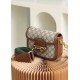 GUCCI GG Brown Gucci 1955 Mini Horsebit Shoulder Bag GUCCI GG Brown Gucci 1955 Mini Horsebit Shoulder Bag