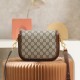 GUCCI GG Brown Gucci 1955 Mini Horsebit Shoulder Bag GUCCI GG Brown Gucci 1955 Mini Horsebit Shoulder Bag