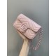 GG Marmont small shoulder bag Pink/White GG Marmont small shoulder bag Pink/White