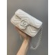 GG Marmont small shoulder bag Pink/White GG Marmont small shoulder bag Pink/White