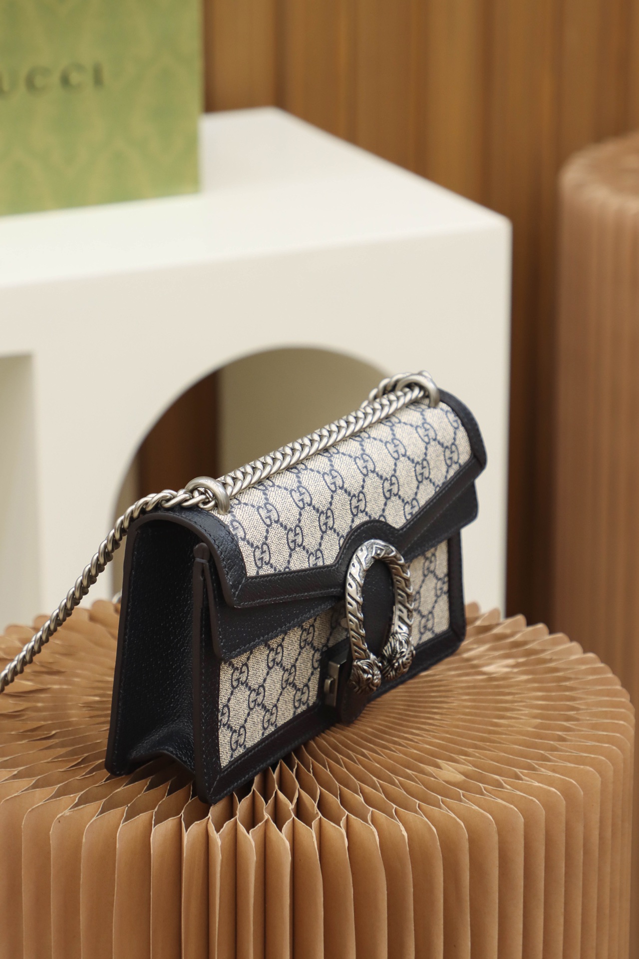 Gucci Dionysus Denim 25 Shoulder Bag Black Gucci Dionysus Denim 25 Shoulder Bag Black