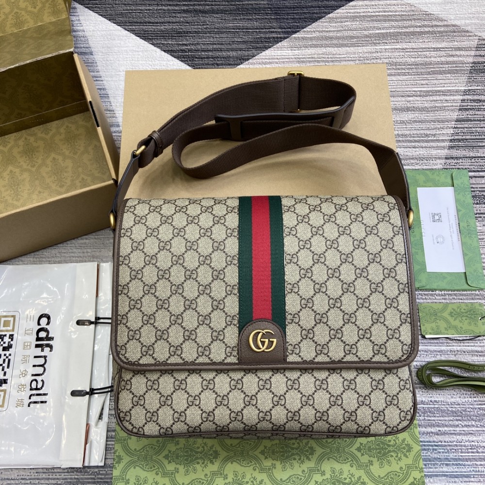 Gucci Ophidia Large Crossbody Bag Beige