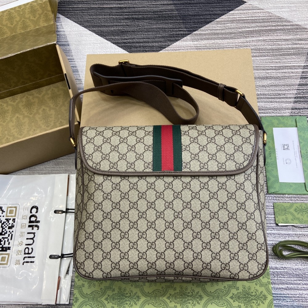 Gucci Ophidia Large Crossbody Bag Beige