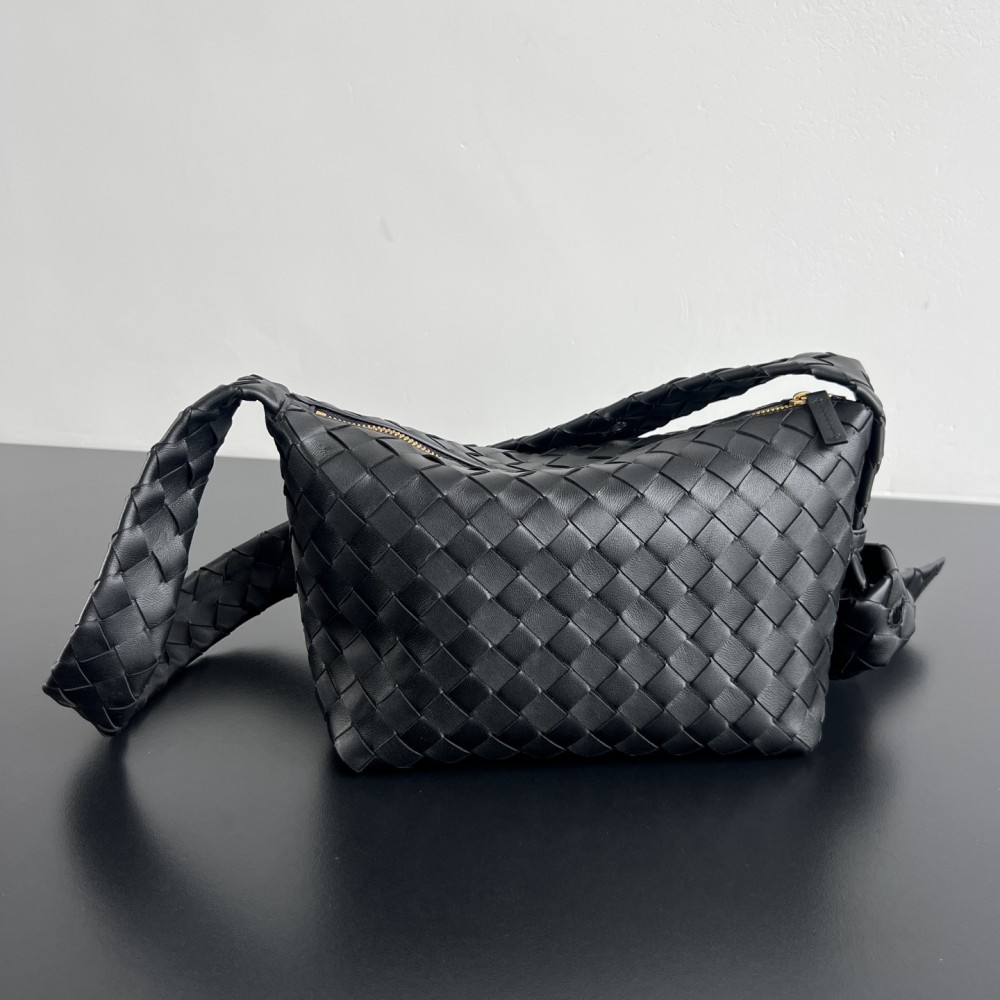 Bottega Veneta Calfskin Intrecciato Mini Wallace Emerald Green