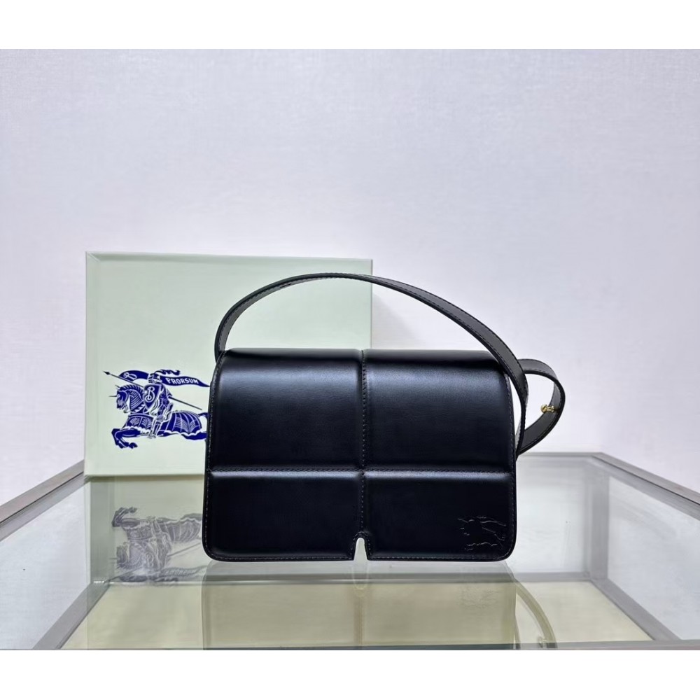 Burberry Snip Leather Crossbody Bag | Black