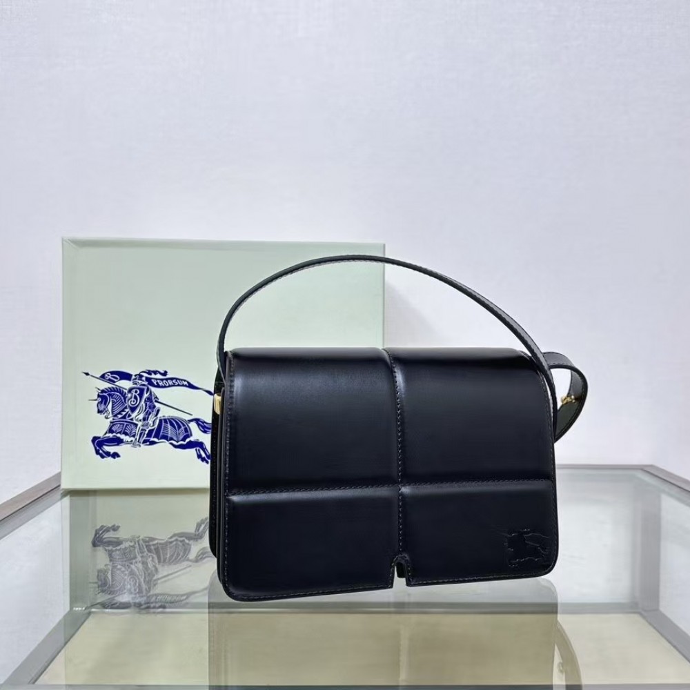 Burberry Snip Leather Crossbody Bag | Black