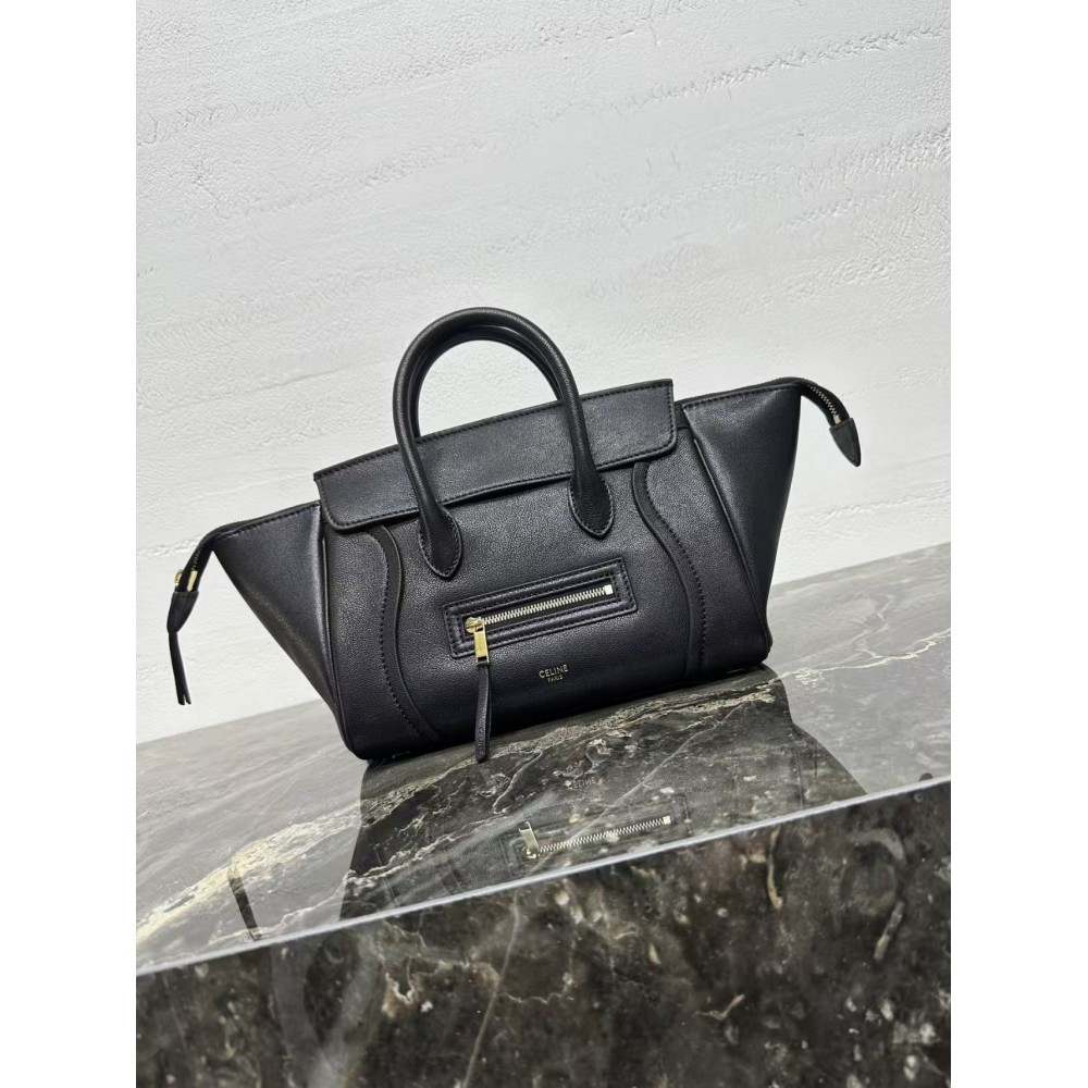 CELINE LITTLE LUGGAGE IN SUPPLE SHINY LAMBSKIN