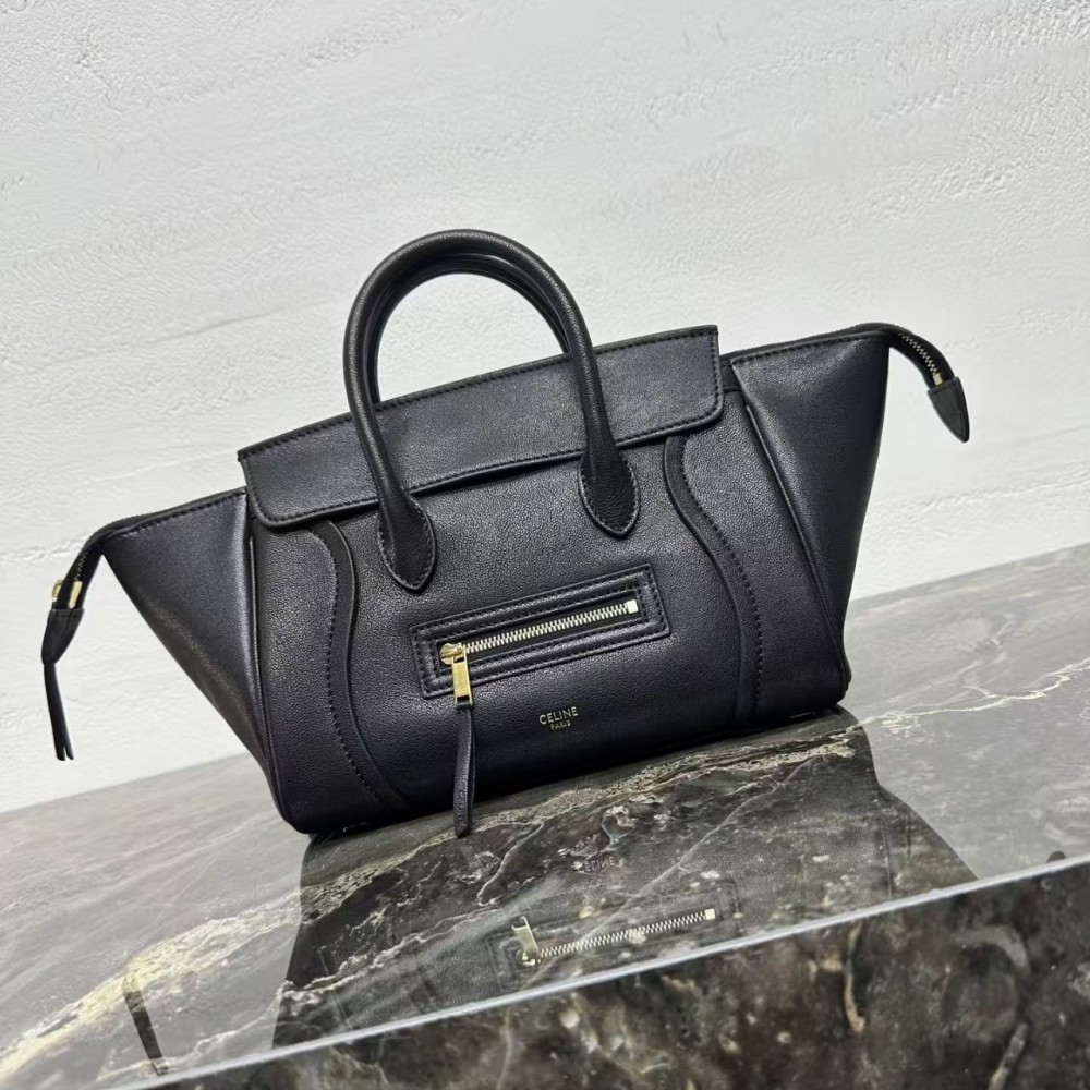 CELINE LITTLE LUGGAGE IN SUPPLE SHINY LAMBSKIN