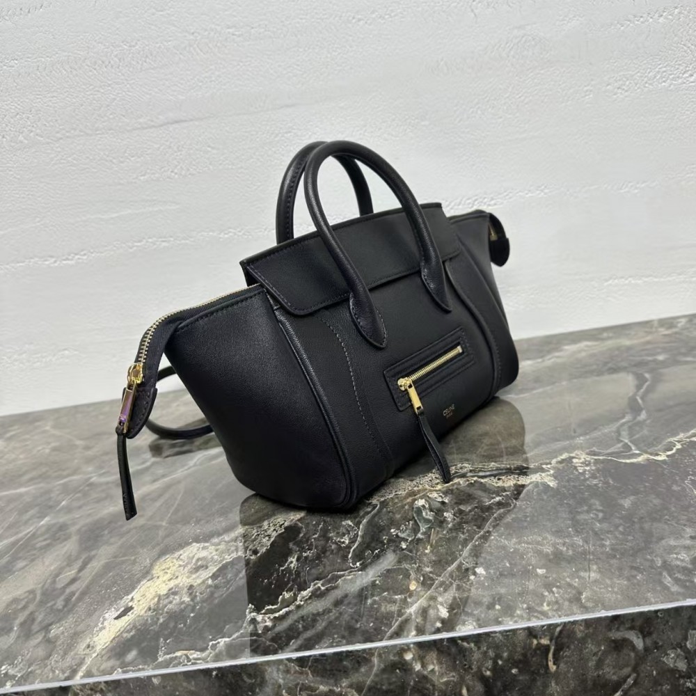 CELINE LITTLE LUGGAGE IN SUPPLE SHINY LAMBSKIN