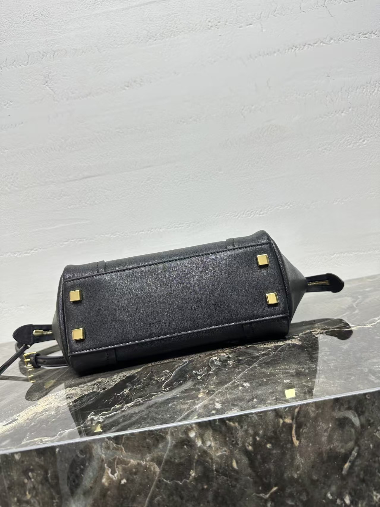 CELINE LITTLE LUGGAGE IN SUPPLE SHINY LAMBSKIN
