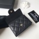 Chanel Caviar Quilted CompactFlap Wallet Black