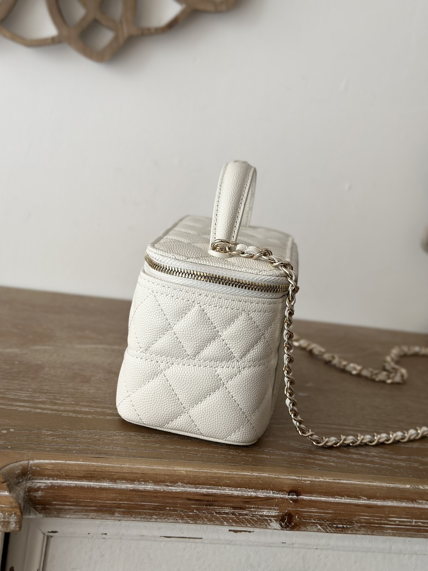 Chanel 25c Top Handle Slim Vanity Case w/ Chain Chanel 25c Top Handle Slim Vanity Case w/ Chain