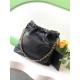 Chanel Shiny Calfskin Quilted Small Chanel 22 Black 24K ball patterned shopping bag Chanel Shiny Calfskin Quilted Small Chanel 22 Black 24K ball patterned shopping bag