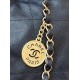 Chanel Shiny Calfskin Small Chanel 22 Black 24K ball patterned shopping bag