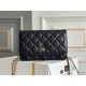 Chanel Wallet on Chain (WOC) shoulder bag in Black quilted Caviar leather Chanel Wallet on Chain (WOC) shoulder bag in Black quilted Caviar leather