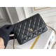 Chanel Wallet on Chain (WOC) shoulder bag in Black quilted Caviar leather Chanel Wallet on Chain (WOC) shoulder bag in Black quilted Caviar leather