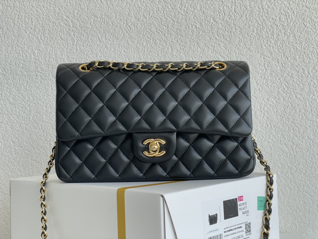 Chanel Classic Flap Caviar Quilted Medium Double Flap Black Chanel Classic Flap Caviar Quilted Medium Double Flap Black