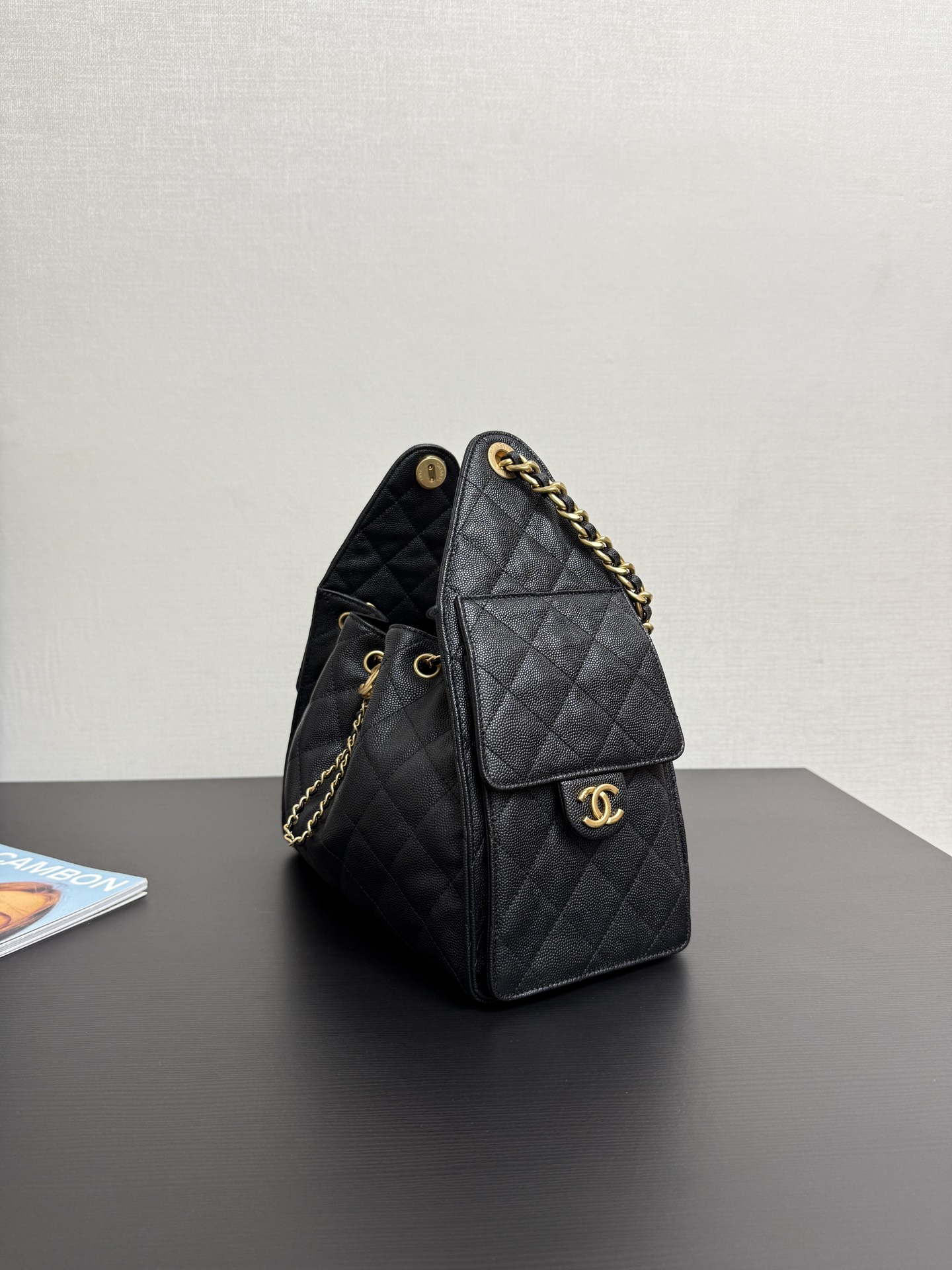 Chanel 25c HOBO Bag Caviar Quilted Handbag Small Chanel 25c HOBO Bag Caviar Quilted Handbag Small