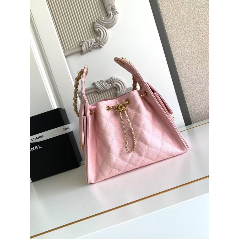 Chanel Spring 25 C Hobo Small Handbag Pink