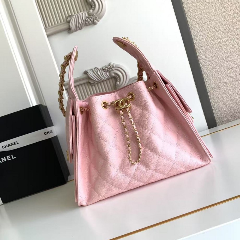 Chanel Spring 25 C Hobo Small Handbag Pink