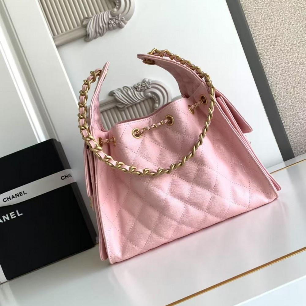 Chanel Spring 25 C Hobo Small Handbag Pink
