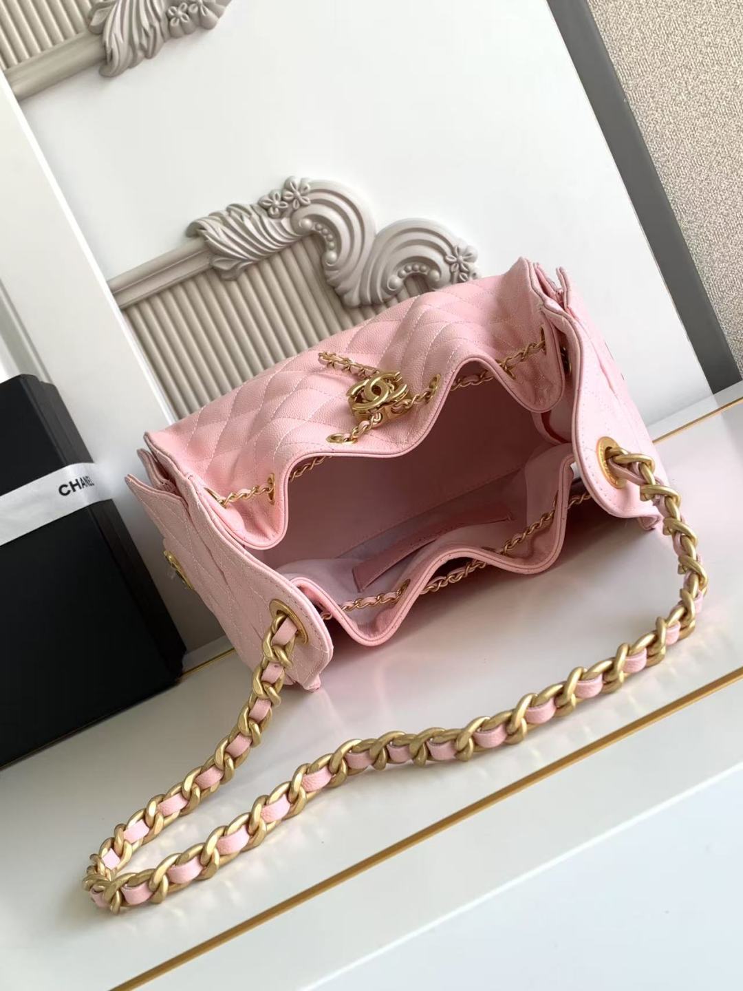 Chanel Spring 25 C Hobo Small Handbag Pink Chanel Spring 25 C Hobo Small Handbag Pink
