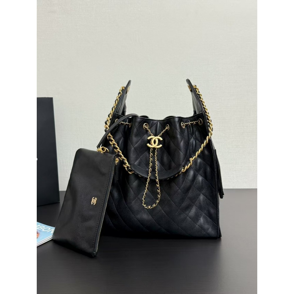 Chanel  25c HOBO Bag Caviar Quilted Handbag  Large