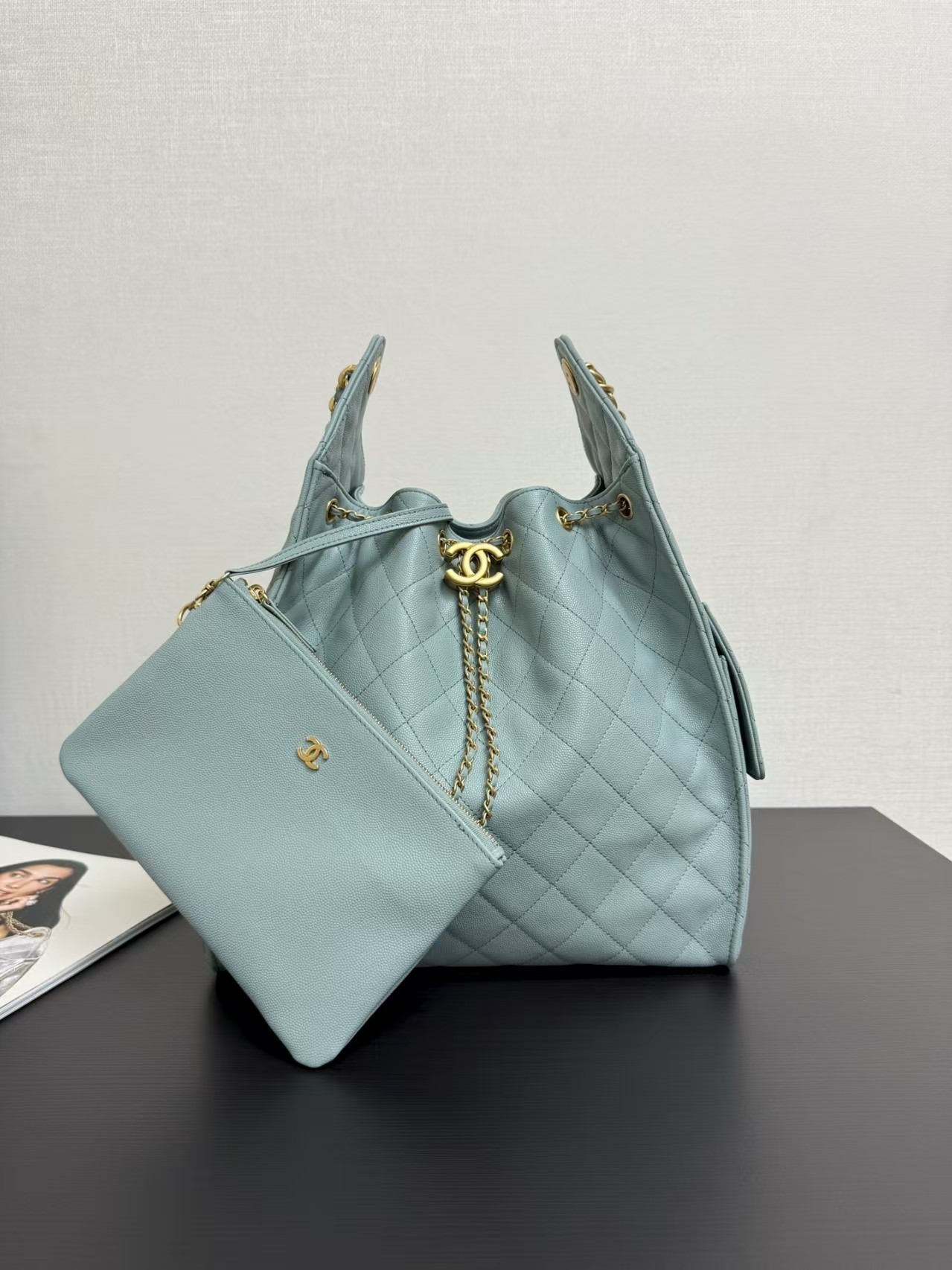 Chanel 25c HOBO Bag Caviar Quilted Handbag Large Chanel 25c HOBO Bag Caviar Quilted Handbag Large