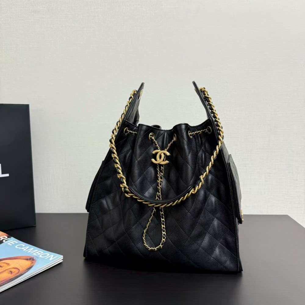 Chanel  25c HOBO Bag Caviar Quilted Handbag  Large