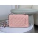 CHANEL Caviar Quilted Mini Square Flap Pink