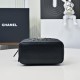 CHANEL  Lambskin Quilted Pick Me Up Vanity Case Black