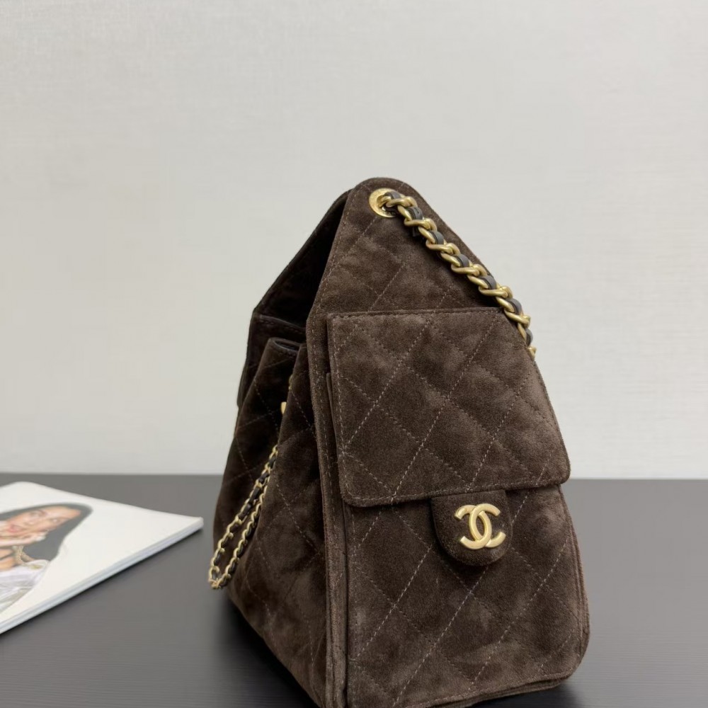 Saint Laurent Large Niki Rouan Fur Chain Bag