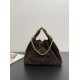 Saint Laurent Large Niki Rouan Fur Chain Bag